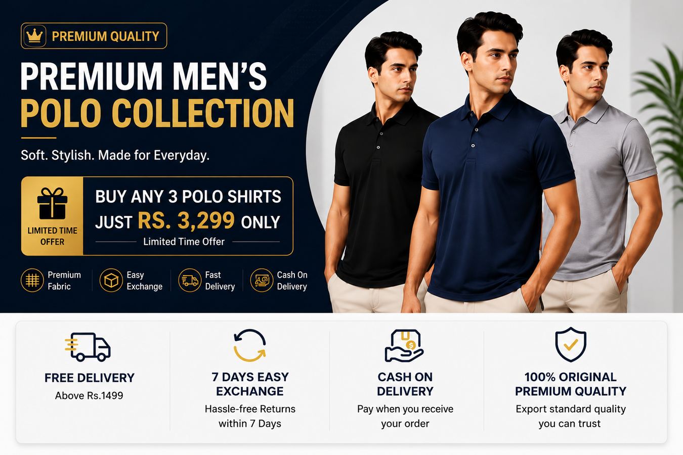 Polo shirts for men