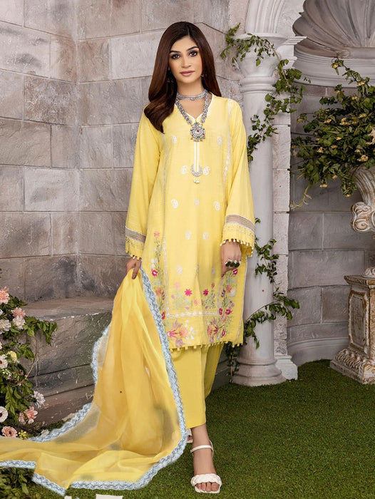 So Kamal Unstitched 3 Piece Embroidered Summer Suit-RT5679