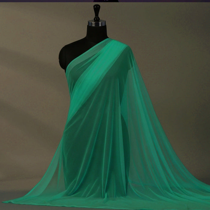 Imported Net Dupatta- Sea Green