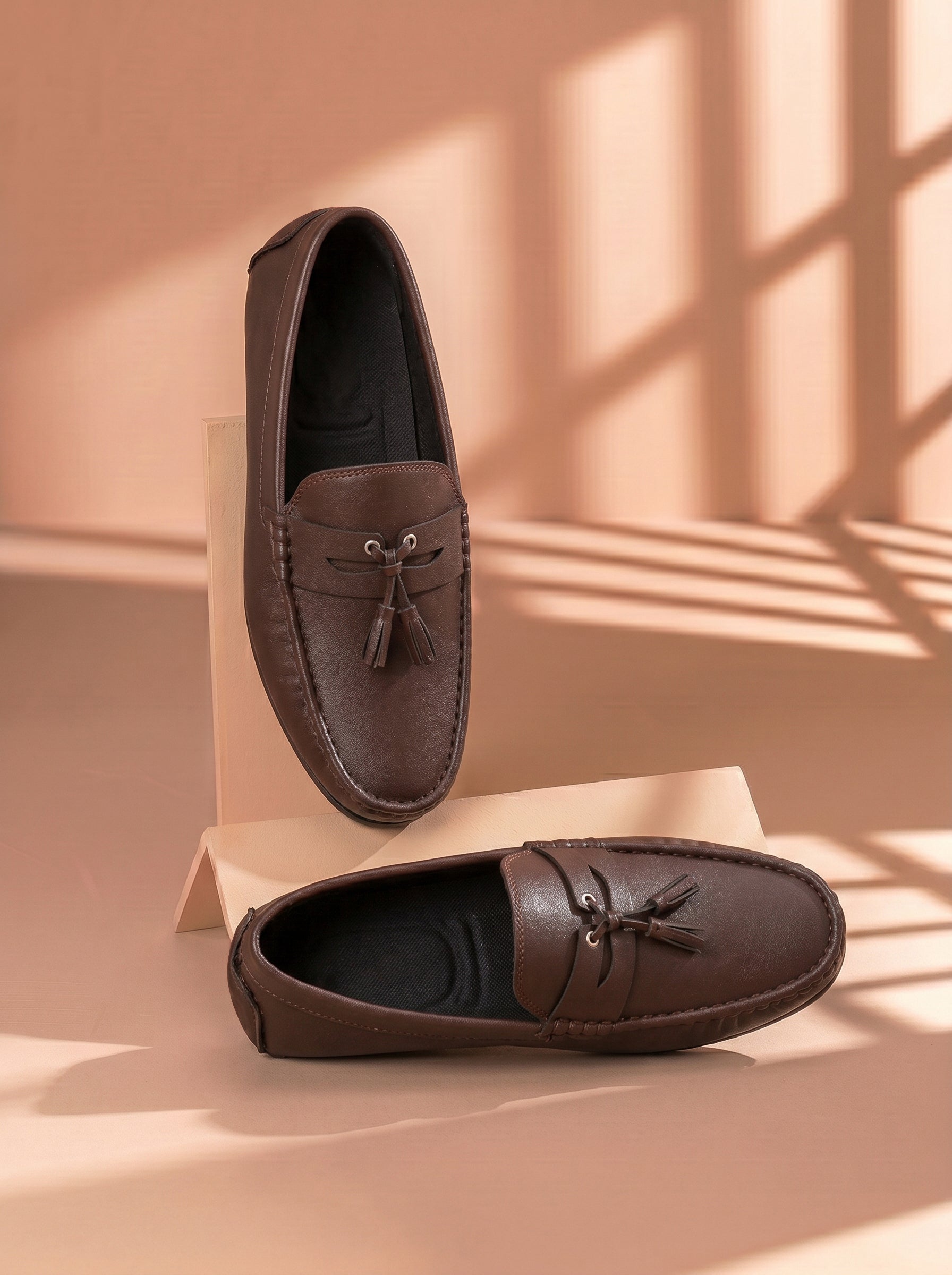 Men's Comfortable Formal Shoes-Brown-BE1106
