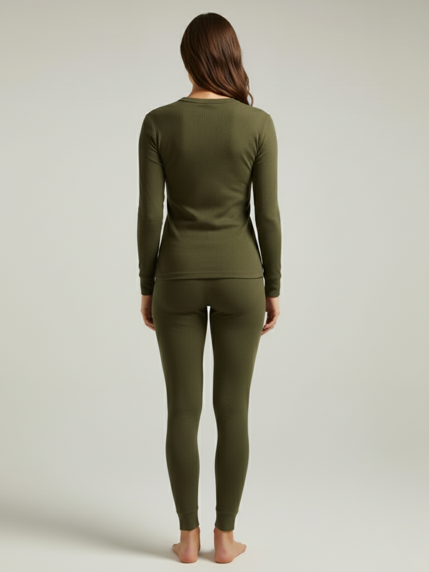 VZV Warmer Suit For Women-Olive Green-VZV04