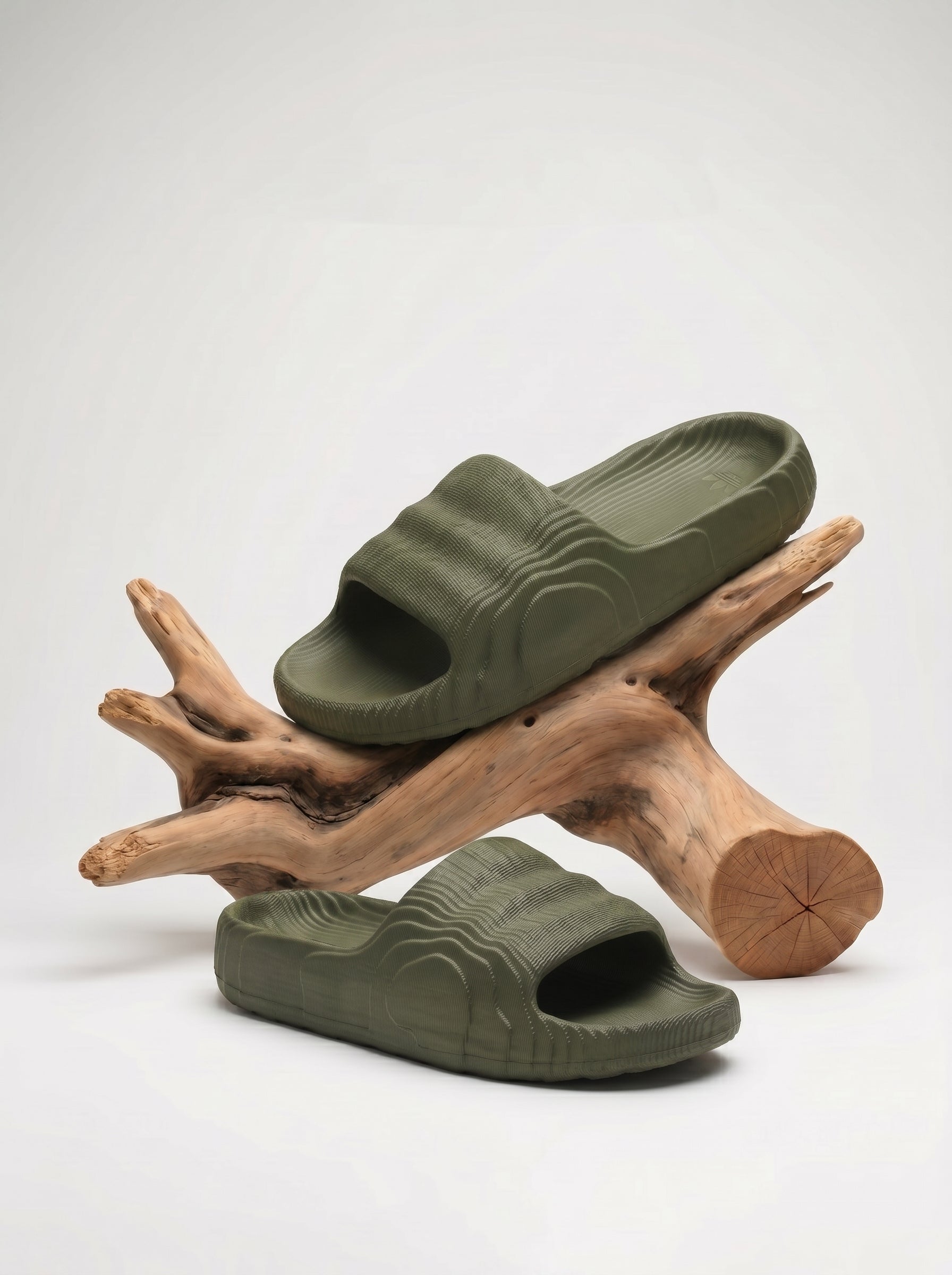Men's Premium Flip Flop Fashion Slides-Olive Green-BE1473