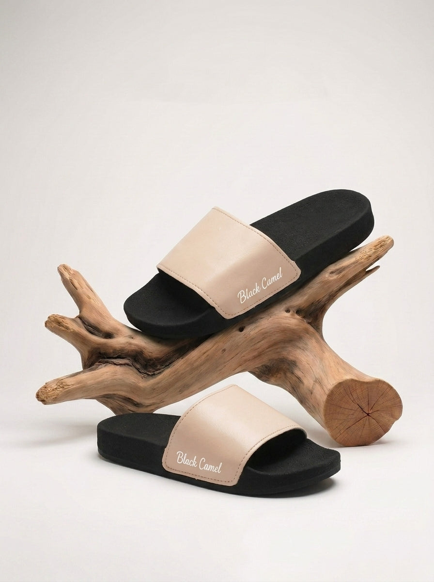 Men's Premium Flip Flop Fashion Slides-Off White-BE6040