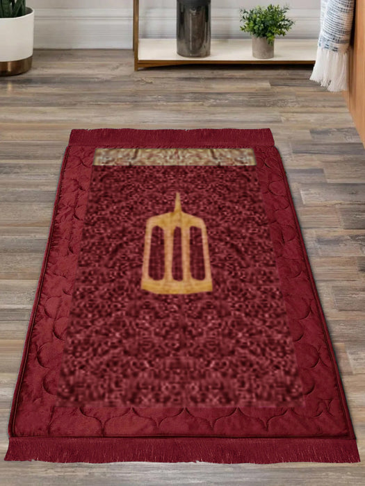 Super Soft Muslim Prayer Foam Thick Velvet Non-Slip Janamaz-BR13879