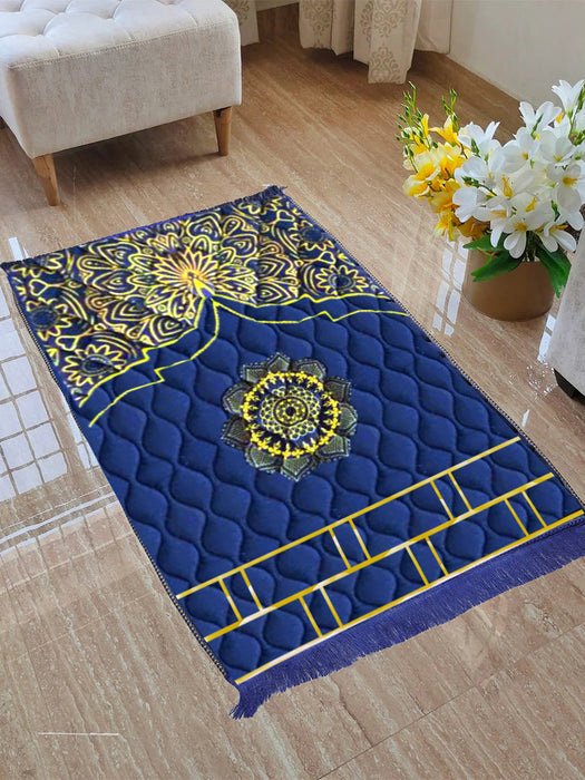 Super Soft Muslim Prayer Foam Thick Velvet Non-Slip Janamaz-BR13881