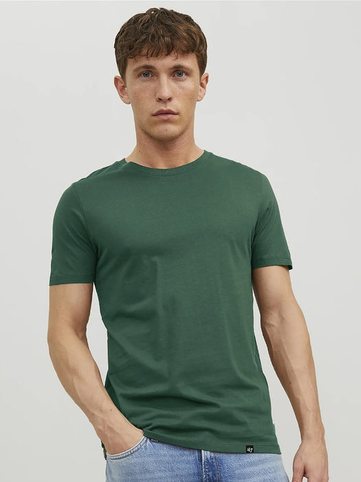 47 Single Jersey Crew Neck Tee Shirt For Men-Green-RT2495
