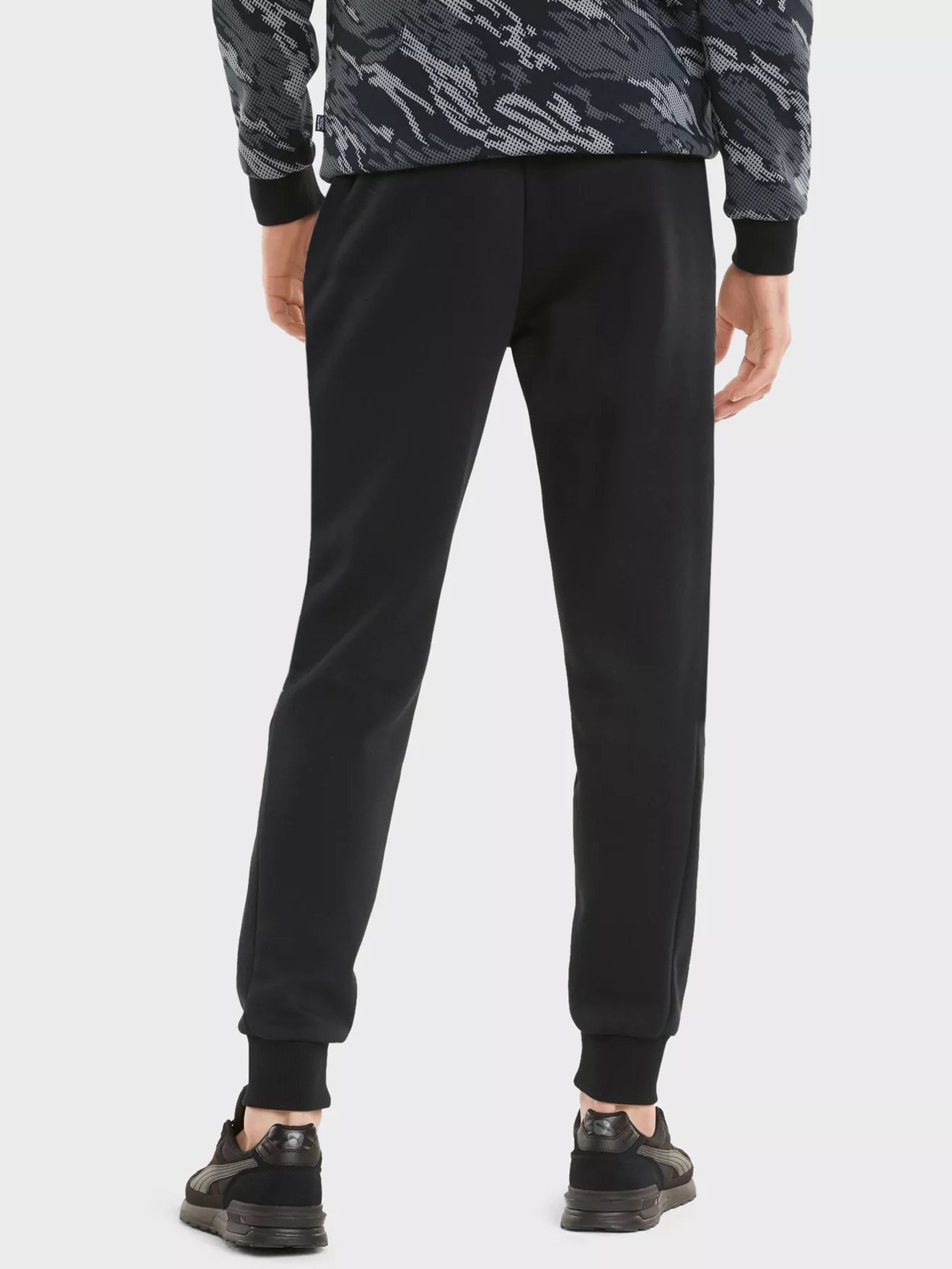 Drift King Slim Fit Light Fleece Jogger Trouser For Men-Black-BR1090