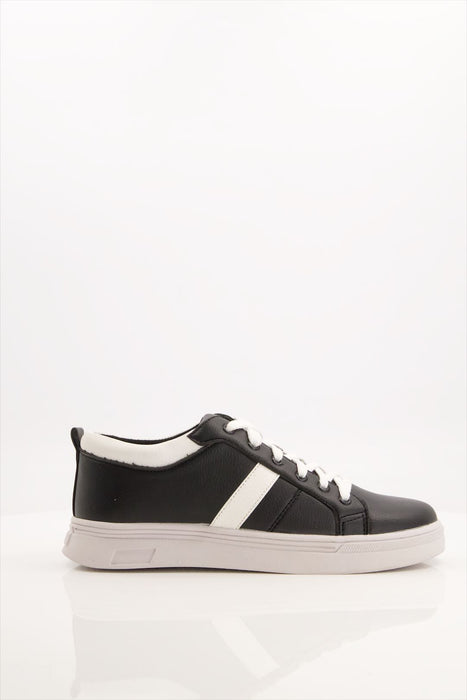 Man Pu Leather White Sneaker