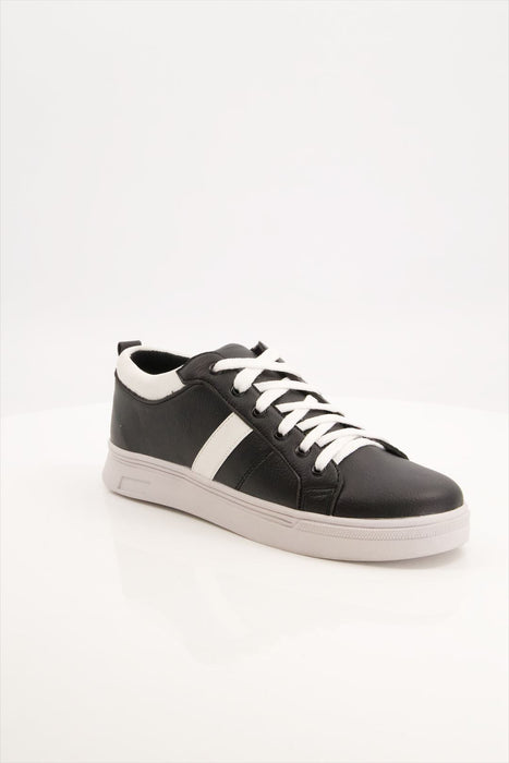 Man Pu Leather White Sneaker