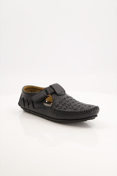 Men Driving Sandal Black