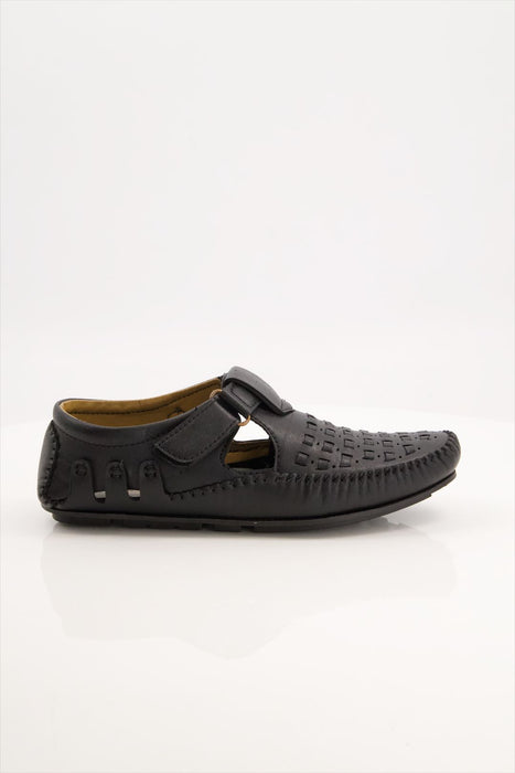 Men Driving Sandal Black