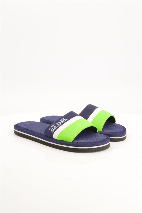 Men 003 Navy-Green Slide