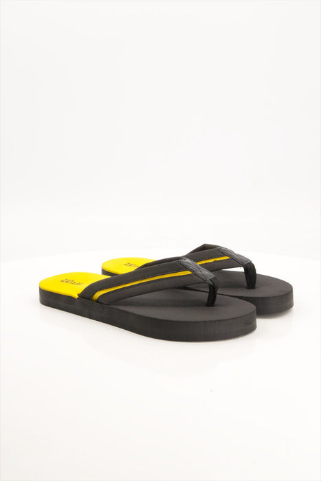 Men 006 Black-Yellow Slide