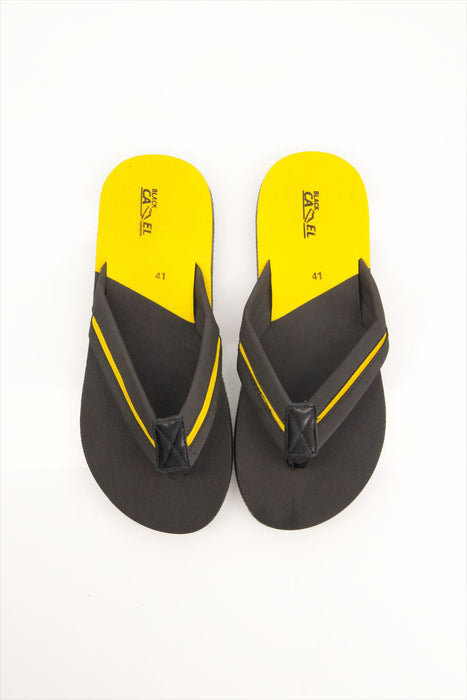 Men 006 Black-Yellow Slide