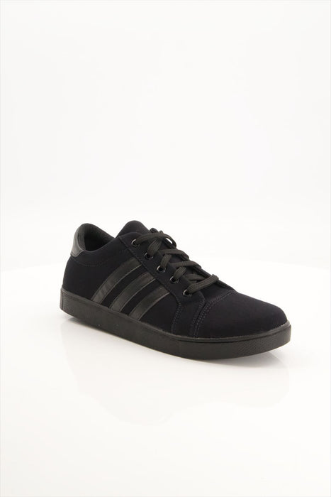 Black Camel Black Stripe Design Sneakers-777