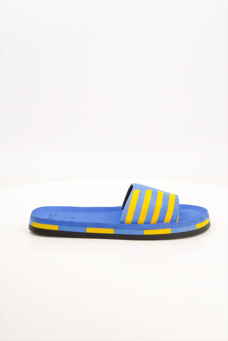 Black Camel Line Style Slide Blue