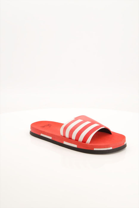 Black Camel Line Style Slide Red