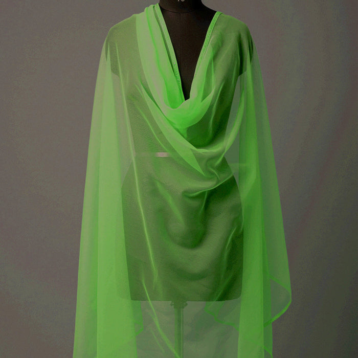 Imported Net Dupatta- Parrot green