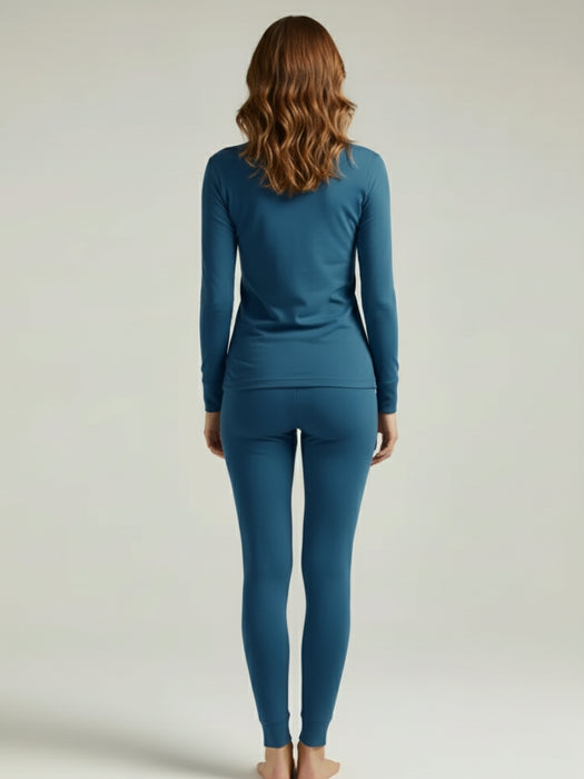 VZV Warmer Suit For Women-Zinc Blue-VZV08