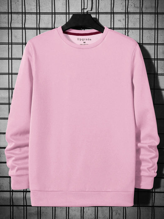 Upgrade Fashion Fleece Funky Style Sweatshirt For Men-Pink-BR14513