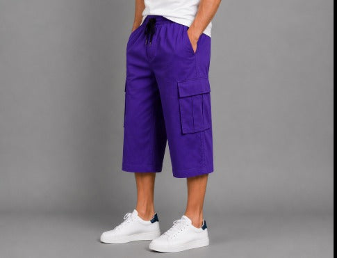 Men’s Purple Cargo Shorts – Stylish & Comfortable Casual Wear hu1234