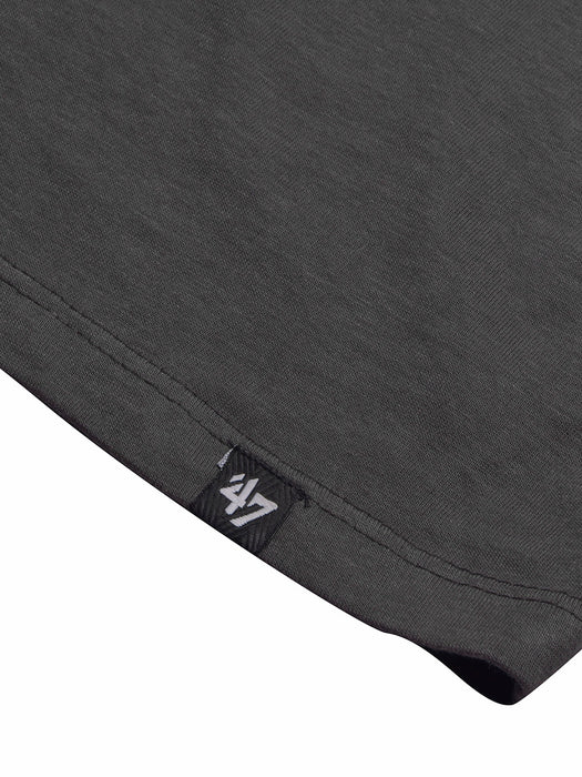 47 Single Jersey Crew Neck Tee Shirt For Men-Dark Grey with Print-BR13245