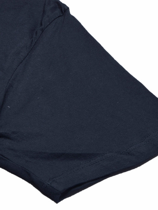47 Single Jersey Crew Neck Tee Shirt For Men-Dark Navy with Print-BR13253