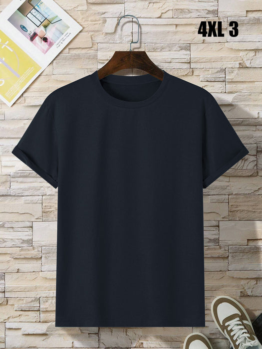 Premium Quality Single Jersey Crew Neck Tee Shirt For Men-BR13891