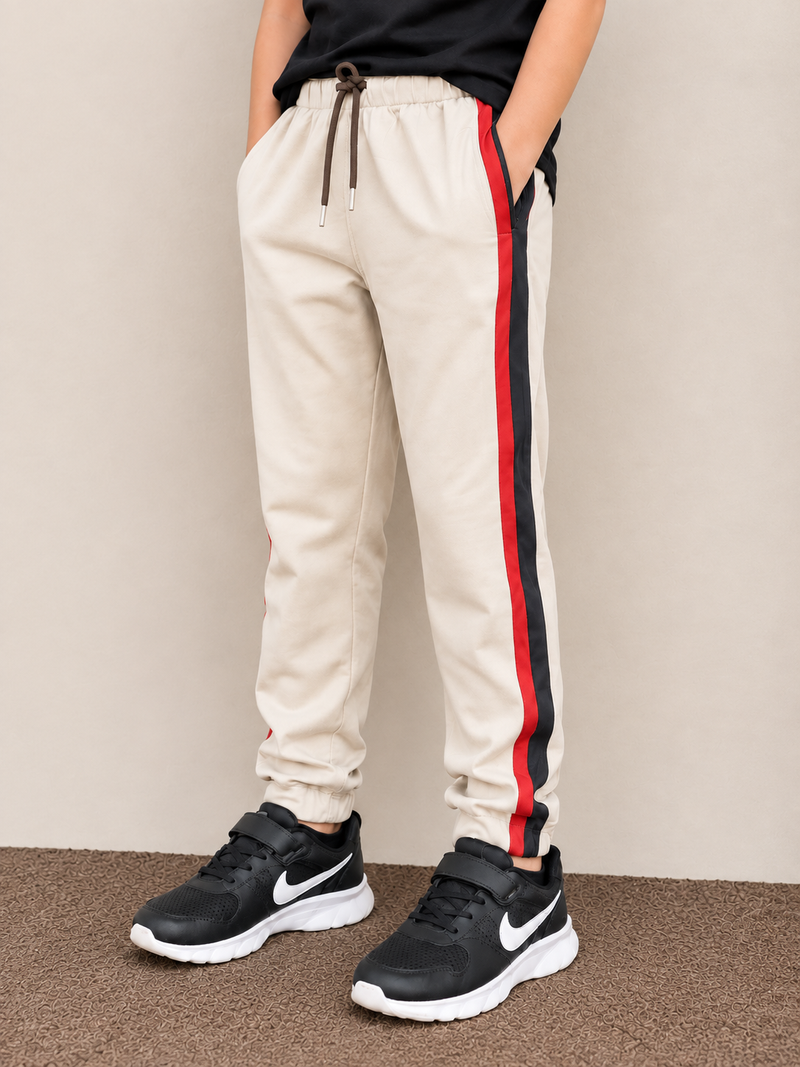 Premium Kids lycra Trouser Light skin with ,Side Stripe p23