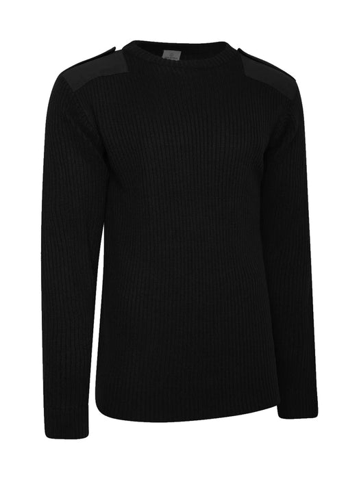 Moni Fashion Stylish Crew Neck wool Sweater For Men-Black-AZ77