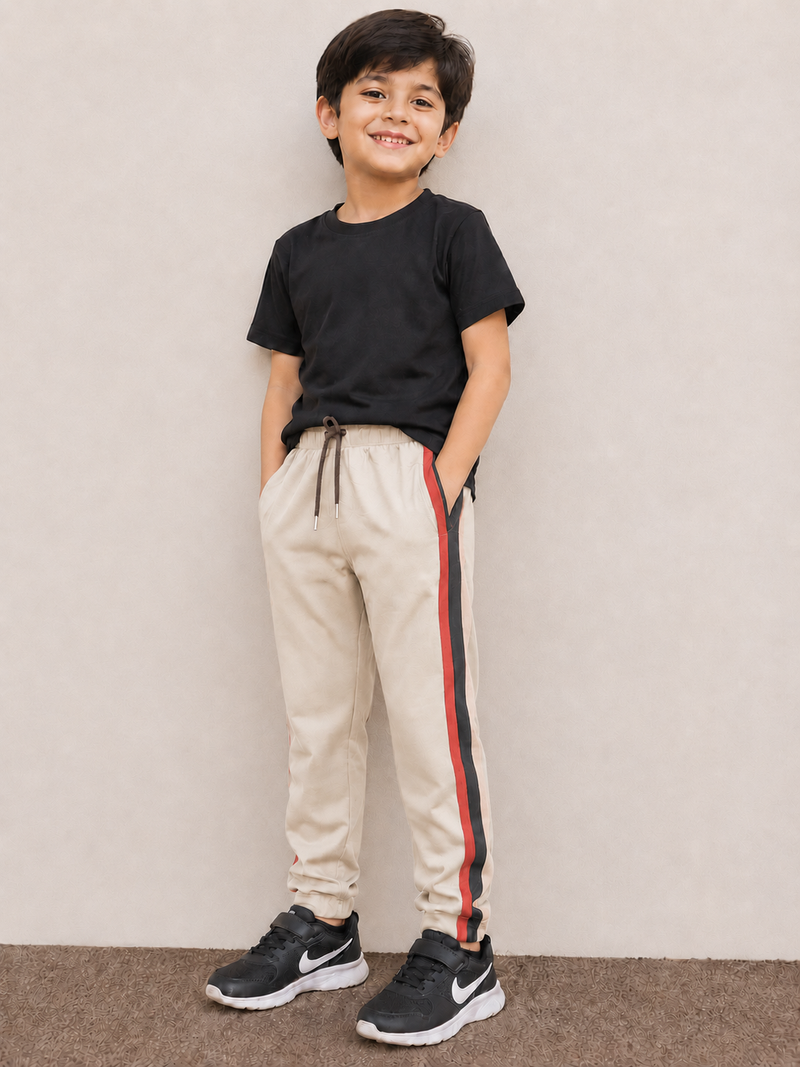 Premium Kids lycra Trouser Light skin with ,Side Stripe p23