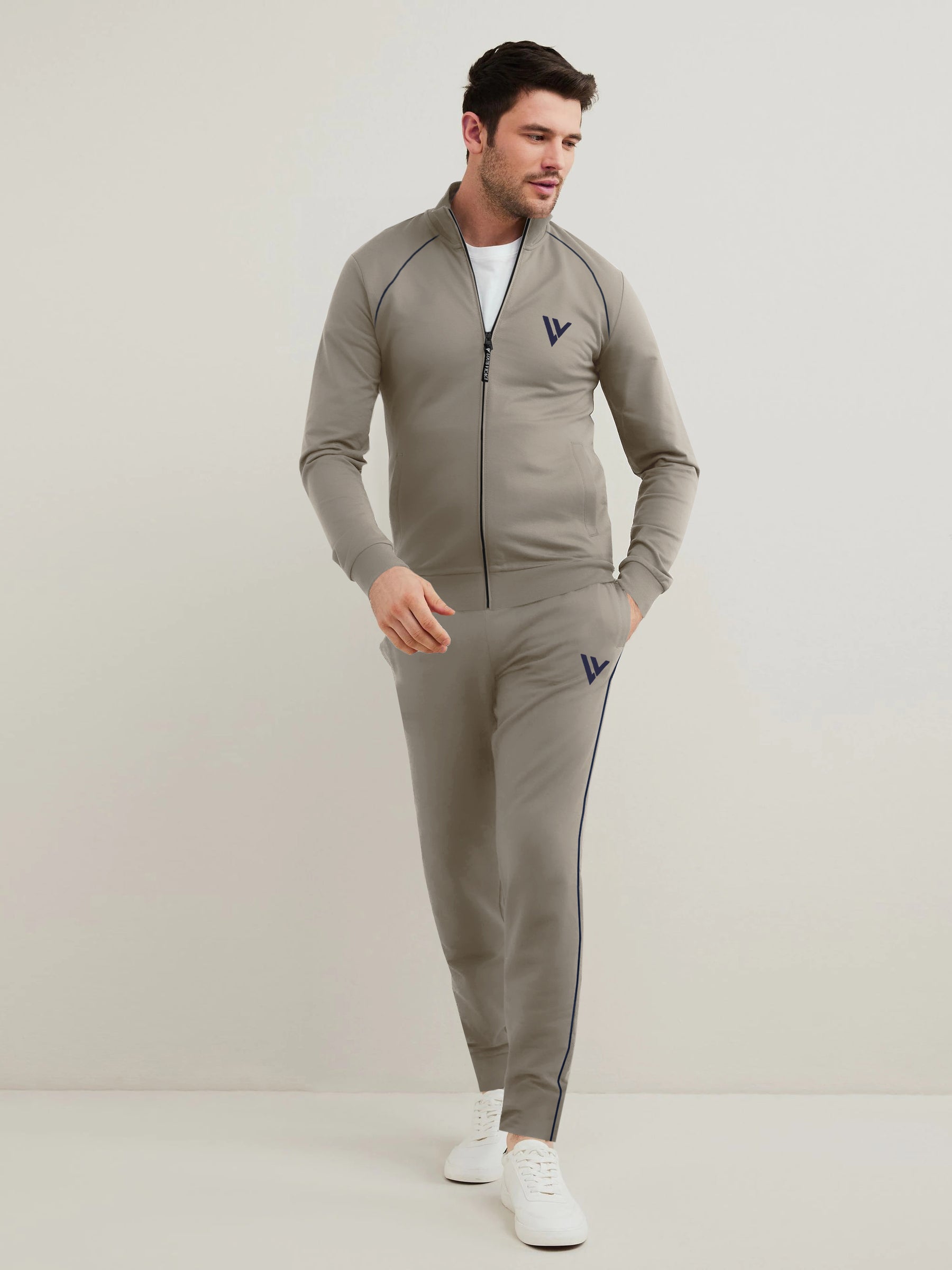 Louis Vicaci Lightning Flash Training Tracksuit For Men-Navy