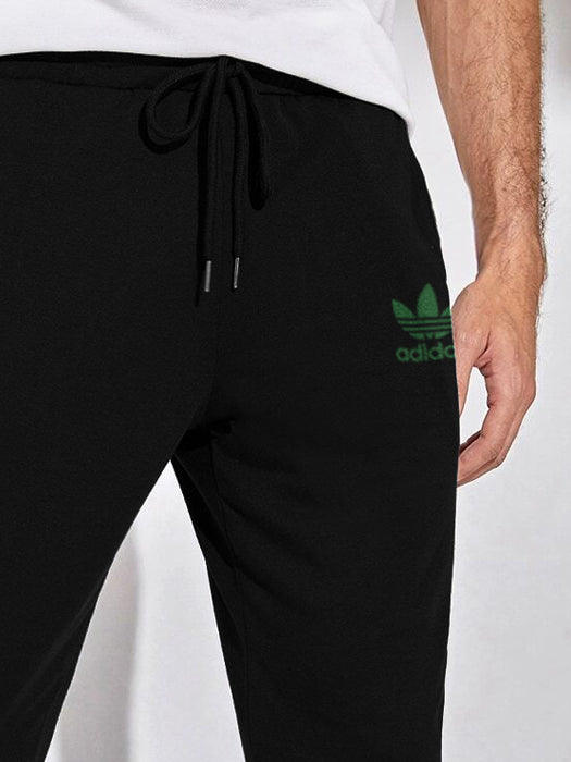 ADS Terry Fleece Jogger Sweatpant For Men-Black-BR14563