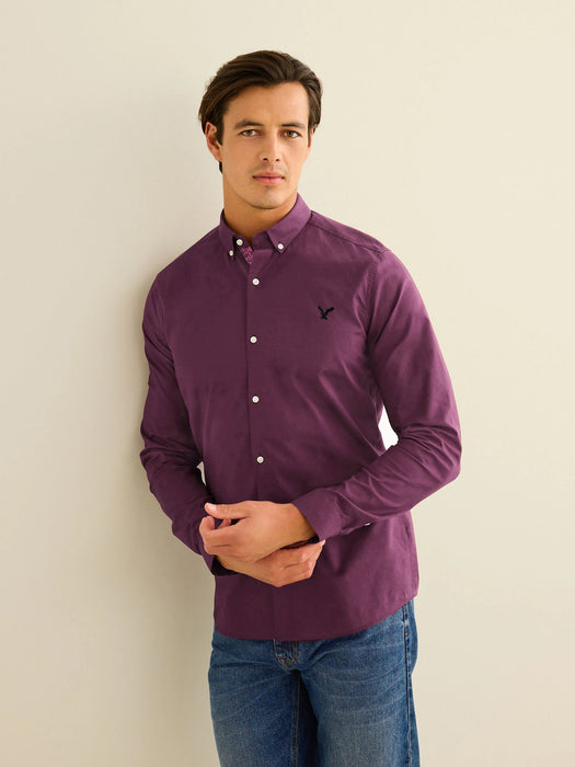 AE Premium Casual Shirt For Men-Dark Purple-BR15701