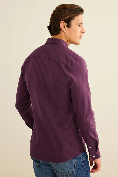 AE Premium Casual Shirt For Men-Dark Purple-BR15701