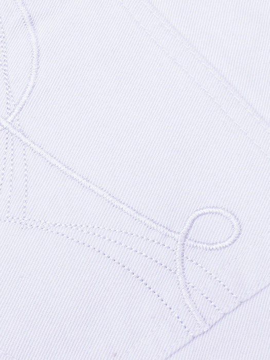 Authentic Regular Fit Cotton Denim For Ladies-Smoke Purple-BR13535