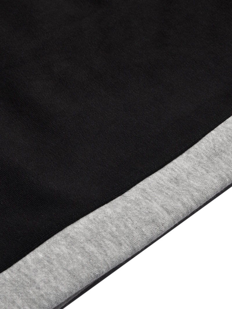 Louis Vicaci Fleece Tracksuit For Kids-Black with Grey-BR868