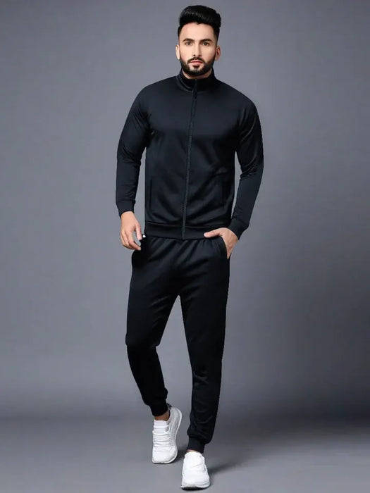 Louis Vicaci Active Wear Stylish Tracksuit For Men-Dark Navy-BE2854/BR14742