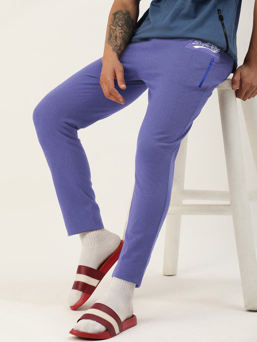 Drift King Regular Fit Heavy Fleece Jogger Trouser For Men-Purple Blue-BR1106