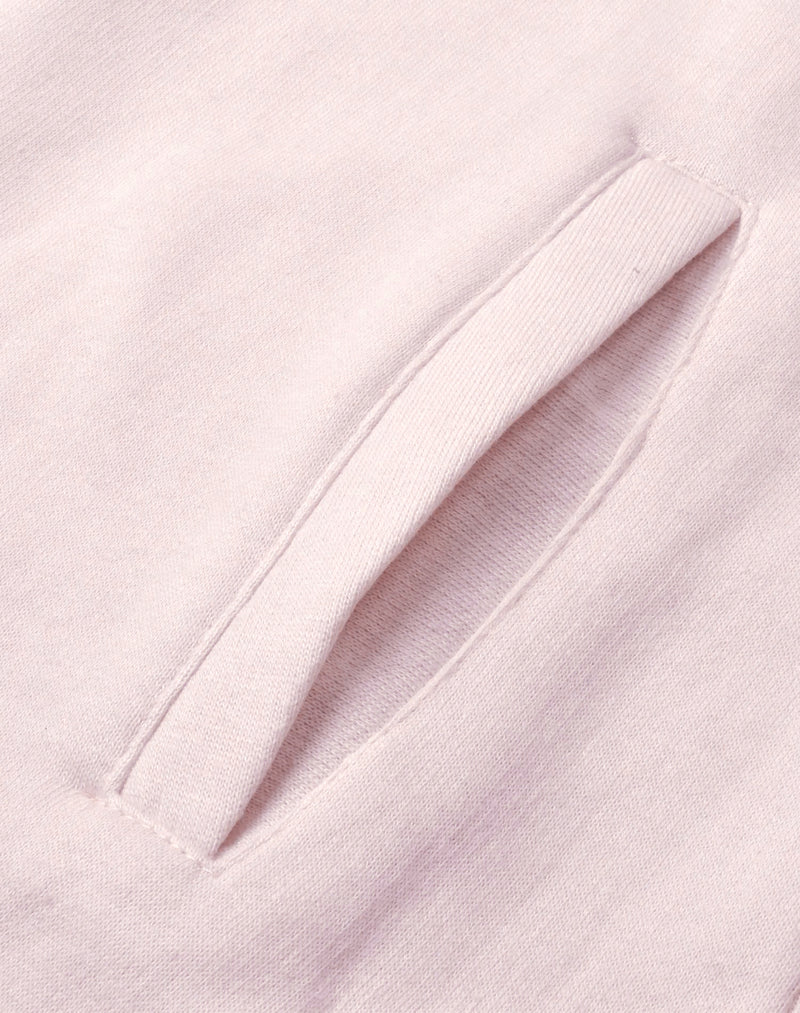 Louis Vicaci Fleece Zipper Tracksuit For Ladies Smoke Pink with Black & Red Stripe-BR1111