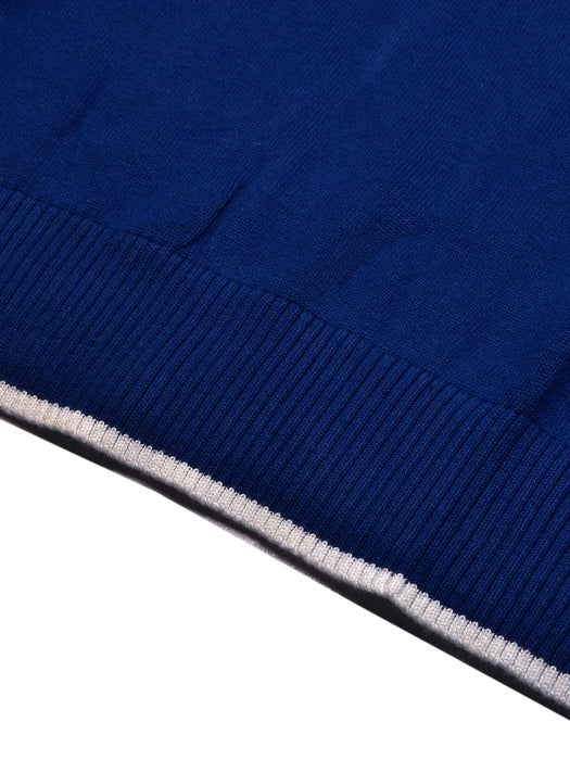 Louis Vicaci Full Sleeve Wool Sweatshirt For Men-Dark Blue-BR1033