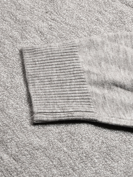 Louis Vicaci Full Sleeve Wool Sweatshirt For Men-Grey Melagne-BR1042