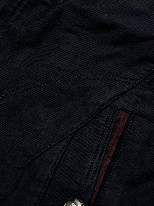 Pauldyar Stylish Suede Coat For Men-Dark Navy-BR1050
