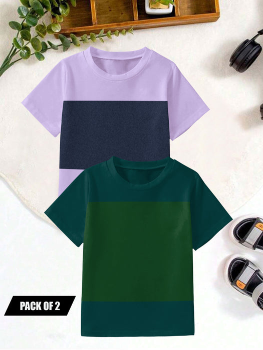 Pack Of 2 Single Jersey Tee Shirt For Kids