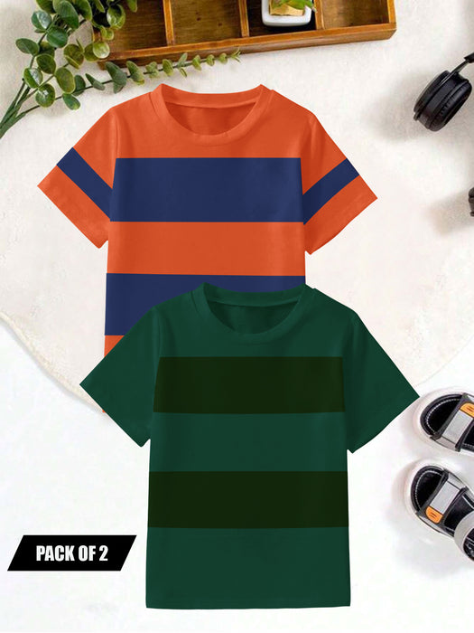 Pack Of 2 Single Jersey Tee Shirt For Kids