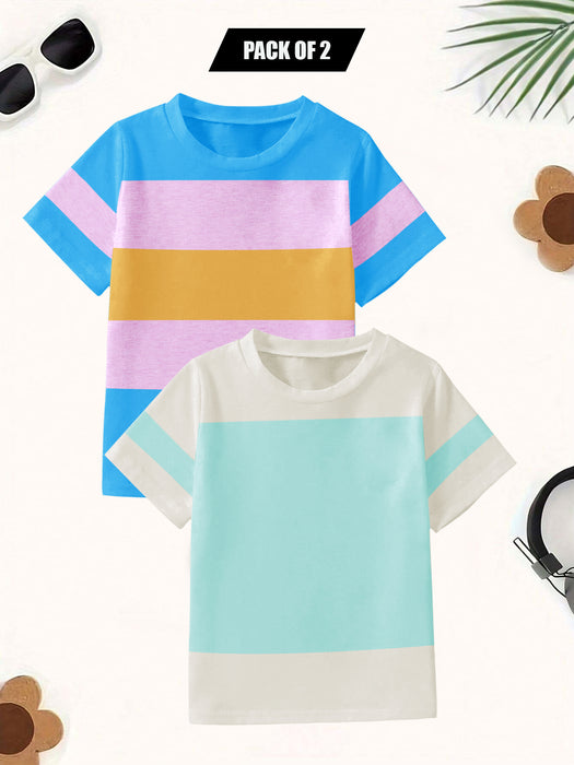 Pack Of 2 Single Jersey Tee Shirt For Kids