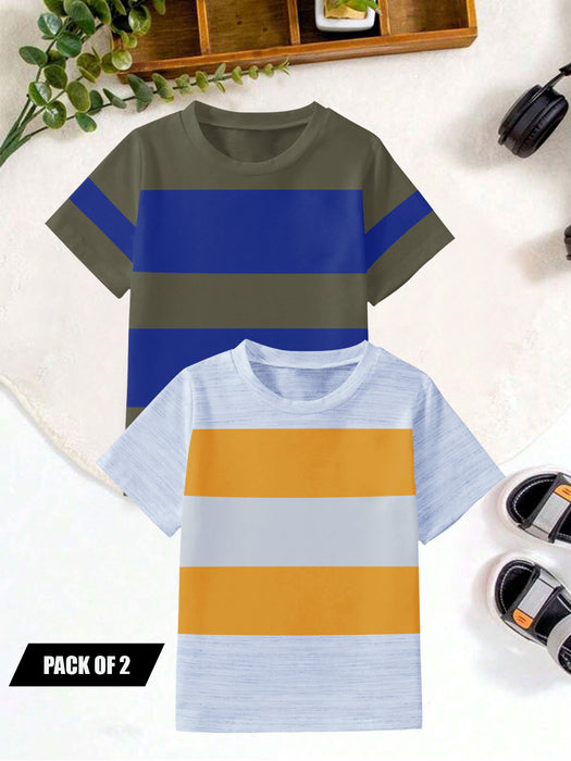 Pack Of 2 Single Jersey Tee Shirt For Kids