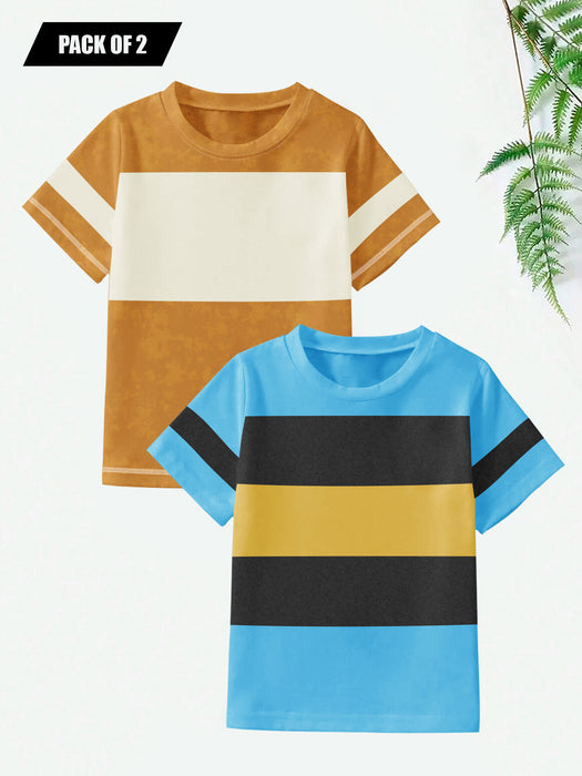 Pack Of 2 Single Jersey Tee Shirt For Kids