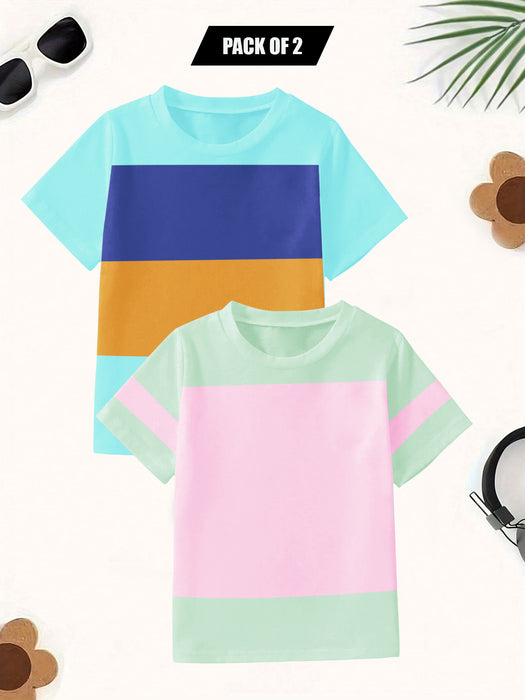 Pack Of 2 Single Jersey Tee Shirt For Kids