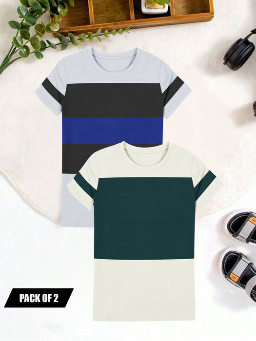 Pack Of 2 Single Jersey Tee Shirt For Kids